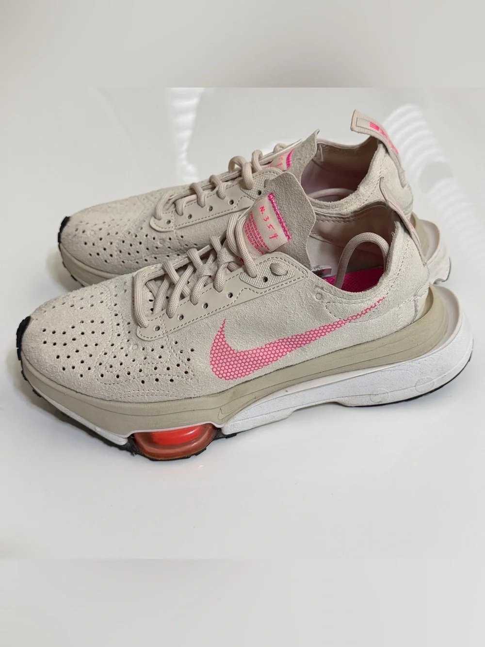 Nike Air Zoom  CZ1151-100 Beige Athletic Sneakers Women's Size 6.5